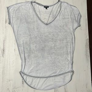 Express Gray V Neck